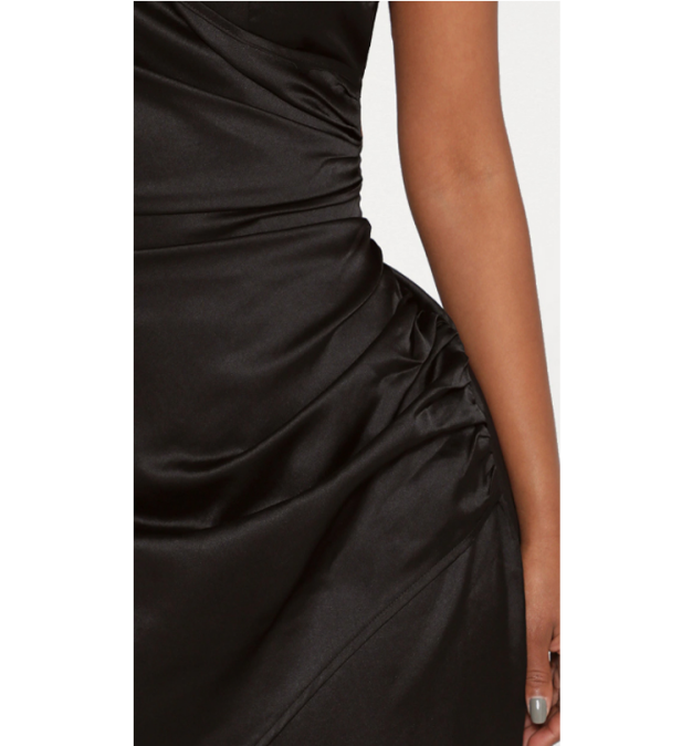 Shape Satin Wrap Dress Short Straps Homecoming Dress c2458