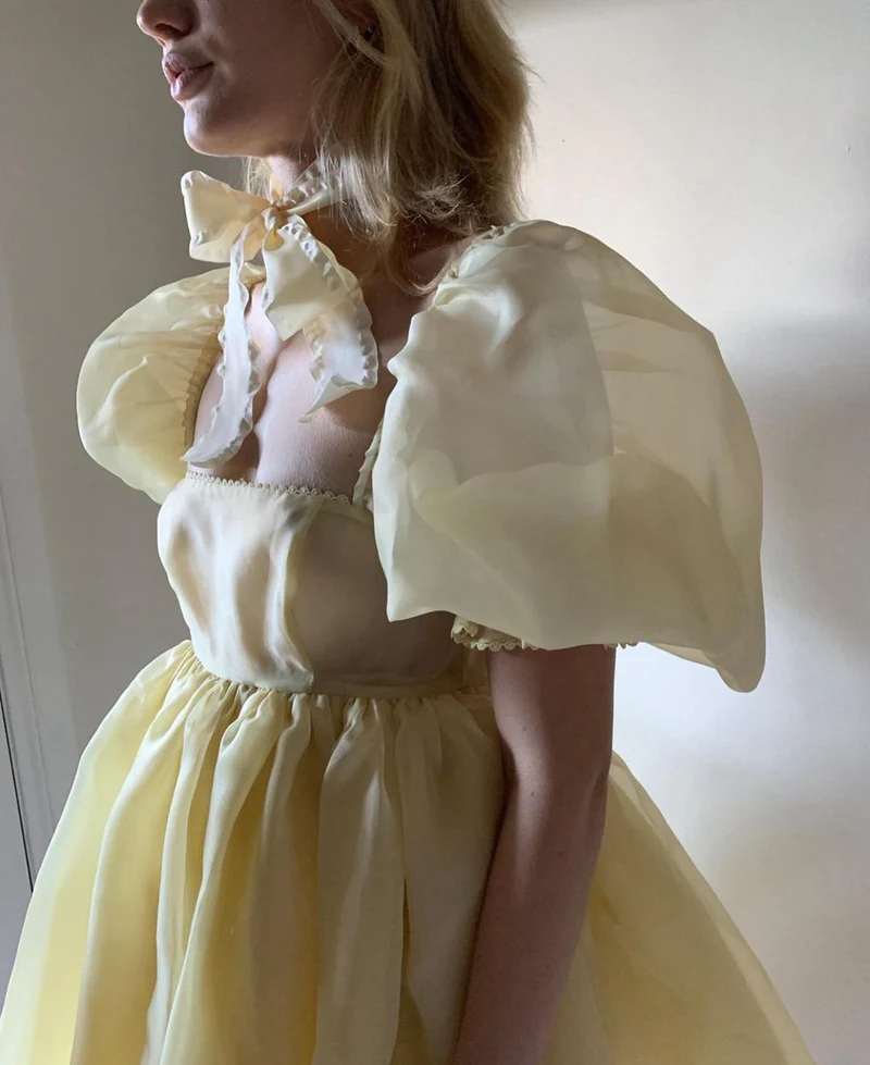 Vintage Cute Classic Off-the-shoulder Mini Princess Dress Cute Party Dress c2935