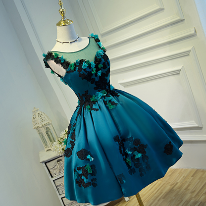 A-line V Neck Short Homecoming Dress  c3294