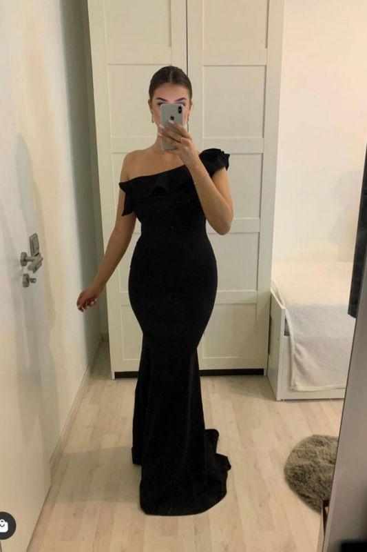 Chic One-Shoulder Mermaid Prom Dress  C550