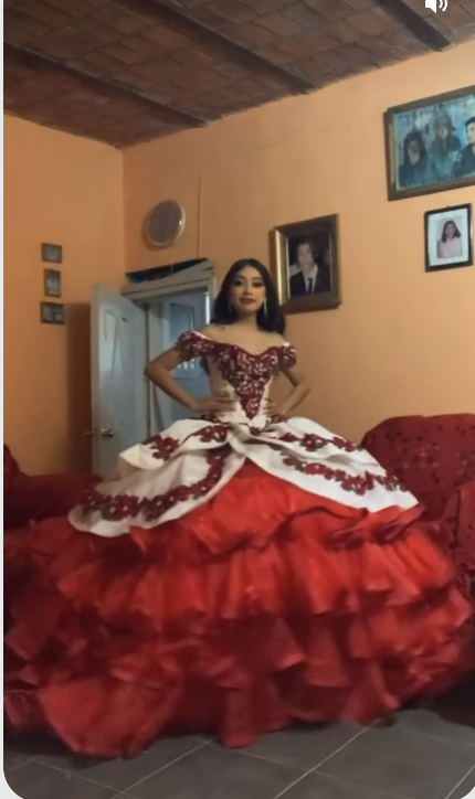 Gorgeous Embroidery Quinceanera Dresses Off The Shoulder Bow Tiered Satin Ball Gown Sweet 16 Dress c2846