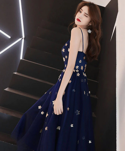 Blue tulle short prom dress blue tulle homecoming dress c3299