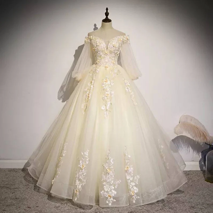 Princess glamour elegance prom dress, fairytale elegance party dress vintage c3256