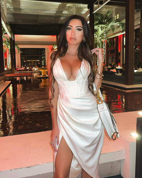 Draped Corset Midi Dress White Party Dress Plunge V-neck Sleeveless Party Dress cc208