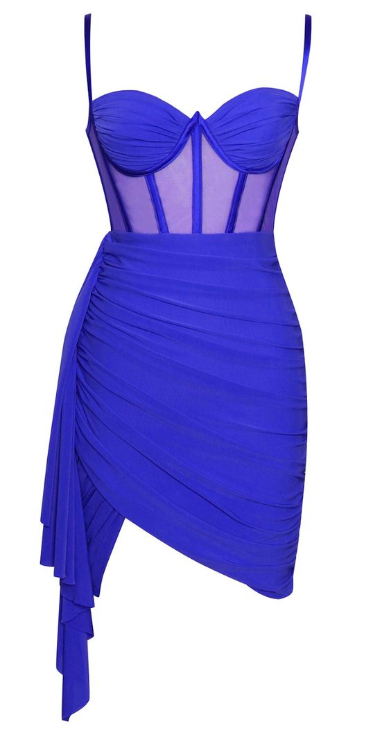 Ruched Bustier Corset Mesh Dress Coral Pink Wrap Homecoming Dress cc51