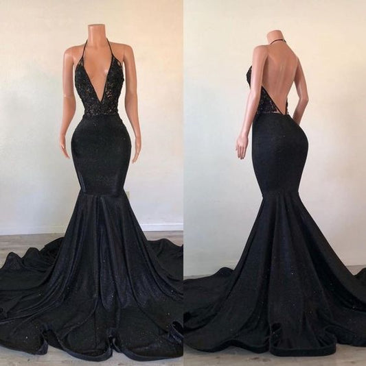 Black Prom Dresses, Lace Prom Dresses, Mermaid Prom Dresses, Sequins Prom Dresses, Arabic Party Dresses cc487