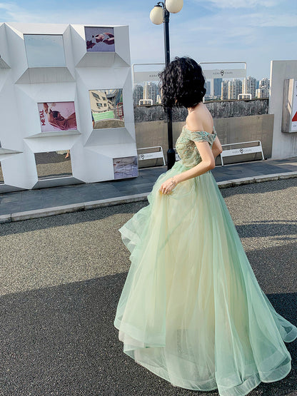 Off the Shoulder Long Formal Occasion Dress Evening Dress C2033