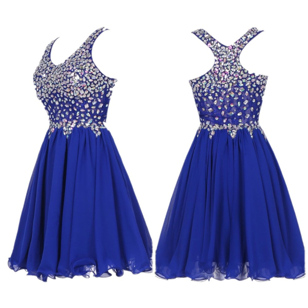 Mint Green / Royal Blue/ Yellow Beaded Fashion Homecoming Dress,Sexy Party Dress,Custom Made Homecoming Dress C1882