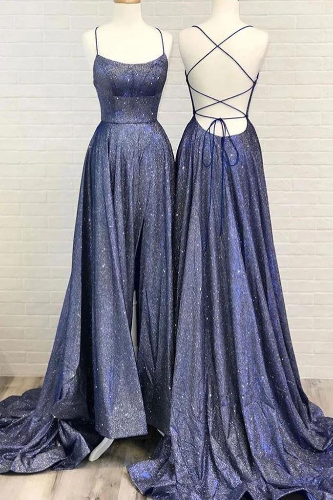 A-line Spaghetti Straps Sweet 16 Prom Dress  C1616