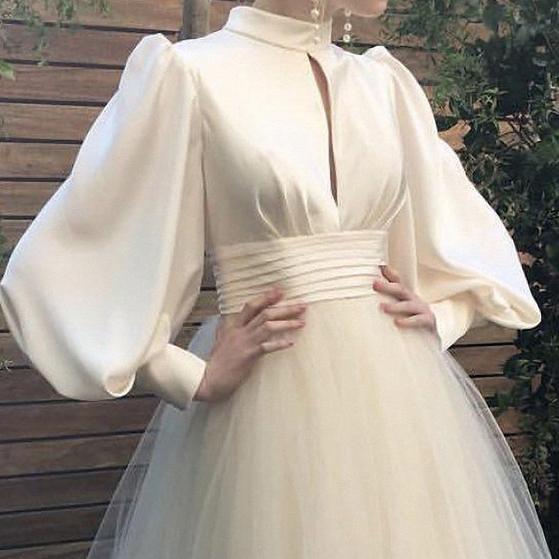 Long Sleeves Tulle Prom Dress , Chic Prom Dress C1967