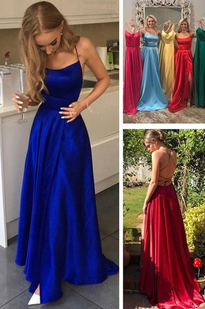 simple long prom dresses, royal blue prom dresses, red prom dresses, graduation dresses C1905