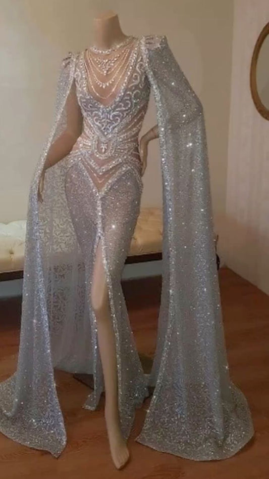 Unique mermaid prom dress , sexy prom dress C1971