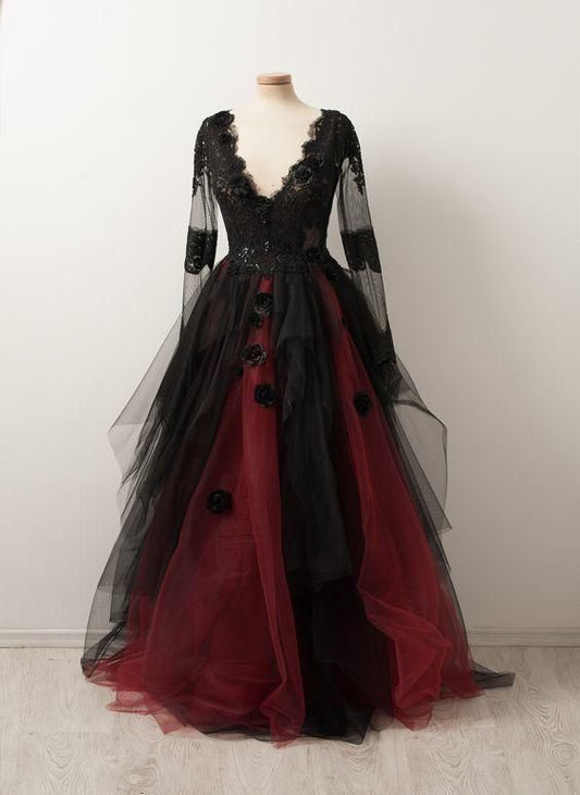 Charming Prom Dress, Tulle Prom Gown C1694