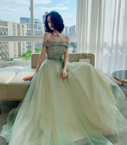 Off the Shoulder Long Formal Occasion Dress Evening Dress C2033