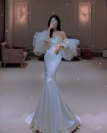 Mermaid Long Prom Dress  Charming Evening Dress  C2165