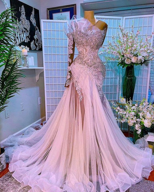 Pink Elegant evening dress Prom dresses long C1757