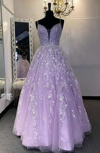 Sparkly Lace Long Prom Dress,Pageant Dress C1900
