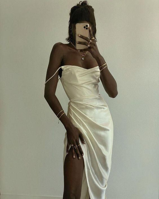 Sexy Long Prom Dress With Spaghetti Straps  C1944