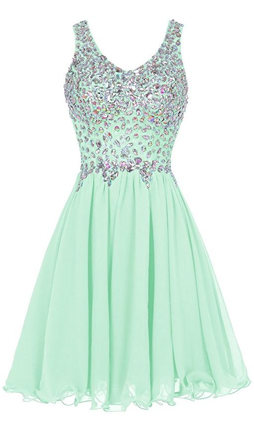 Mint Green / Royal Blue/ Yellow Beaded Fashion Homecoming Dress,Sexy Party Dress,Custom Made Homecoming Dress C1882