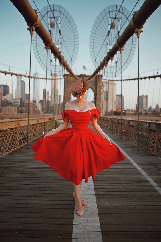 Red Off the Shoulder A-line Homecoming Dresses,Short Prom Dresses,School Dance Gown c3058