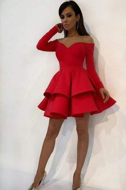 Red Homecoming Dresses, Back to School c3049