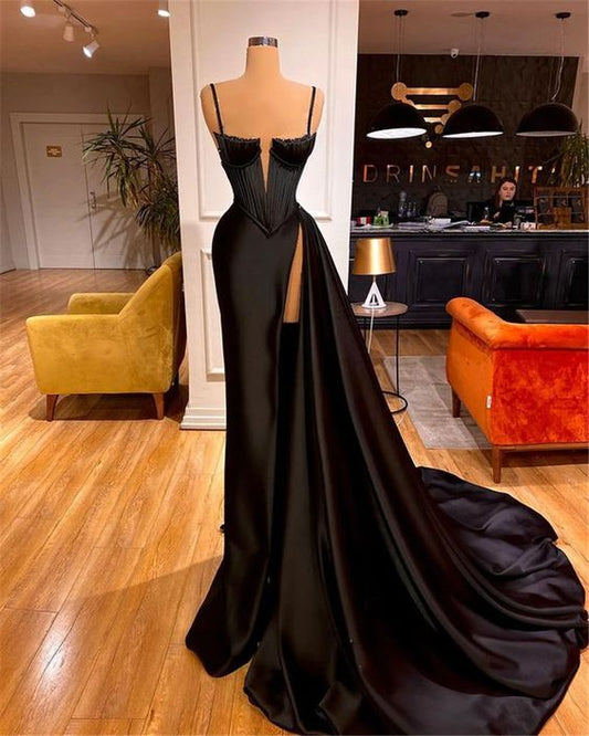 Black Sheath long Evening Dresses, Prom Party Dresses C1467