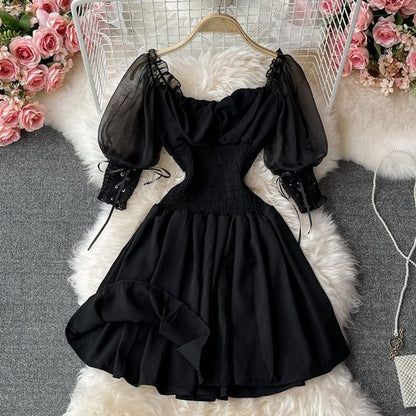 Cute A line short dress fashion party dress  C1123