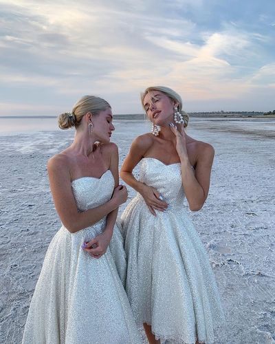 Stylish A Line Sweetheart Silver Knee Length Homecoming Dress C773