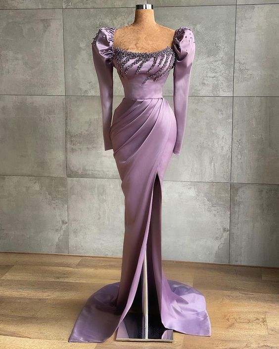 Long prom dress women dress, engagement dress, wedding reception dress  C1212