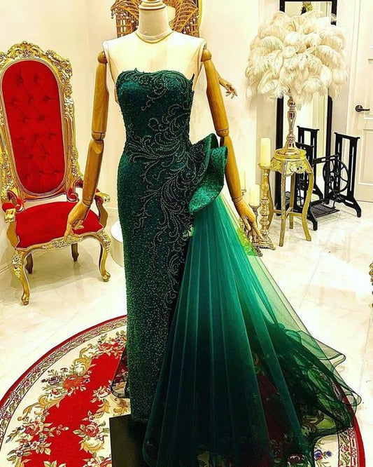 Green Prom Dresses, Evening Party Dresses C1512