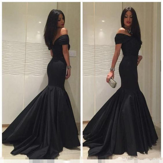 Beautiful Elegant Evening Dress Mermaid, Black Prom Dresses  C175