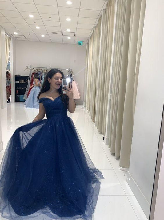 Newest Prom Dress,Off The Shoulder Prom Dress,A-Line Prom Dress,Long Prom Dress C1621