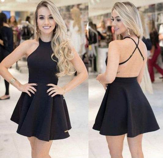 short black homecoming dress C720