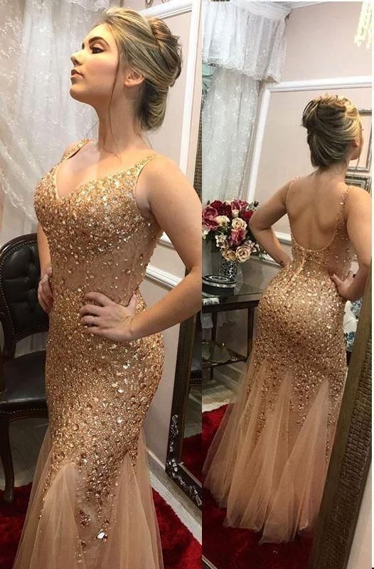 Sexy Long Prom Dress with Beading, Popular Sweet 16 Dress ,Fashion Wedding Party Dress  C1000