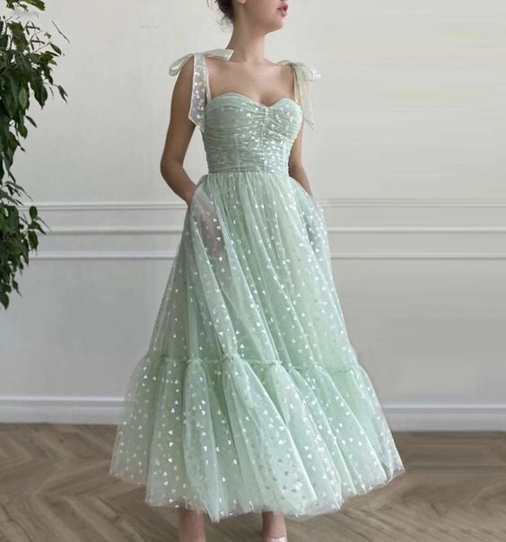 Cute tulle short A line prom dress homecoming dress C1149