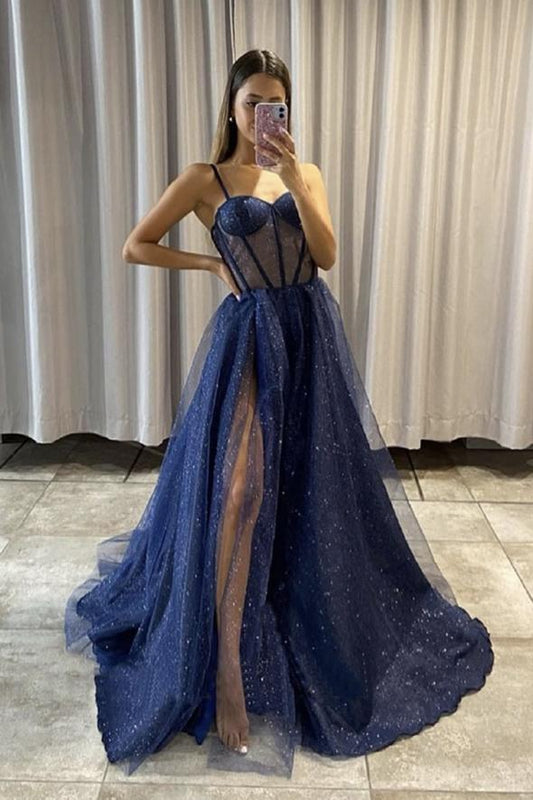 Cute tulle long A line prom dress evening dress  Burgundy Long Formal Graduation Dresses C1276