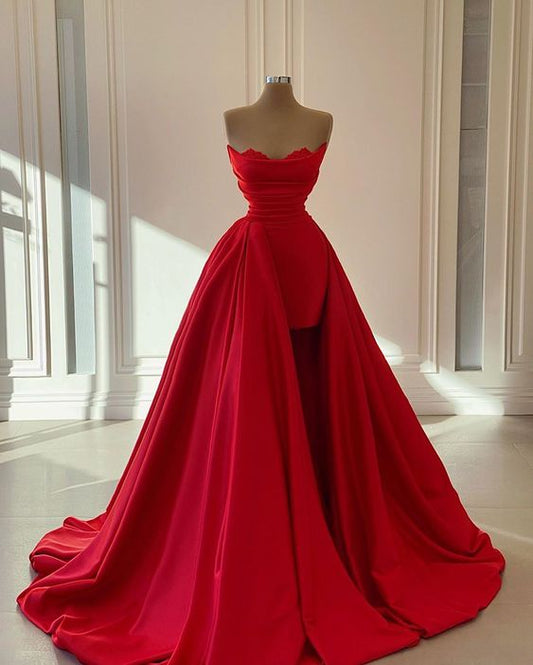 Red prom dress Evening Gown Pageant Dress C1301